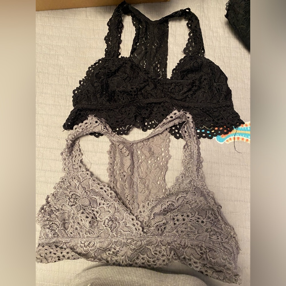 Set of two altar’d stare lace bralettes